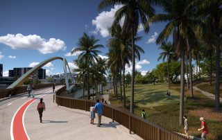 Breakfast Creek Green Bridge final design
