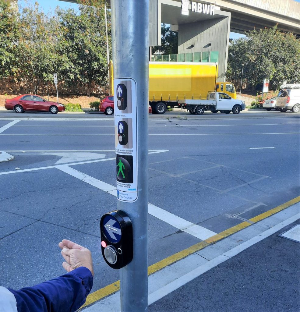 Touchless pedestrian button trial launches in Brisbane