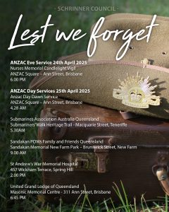 ANZAC Services 2025