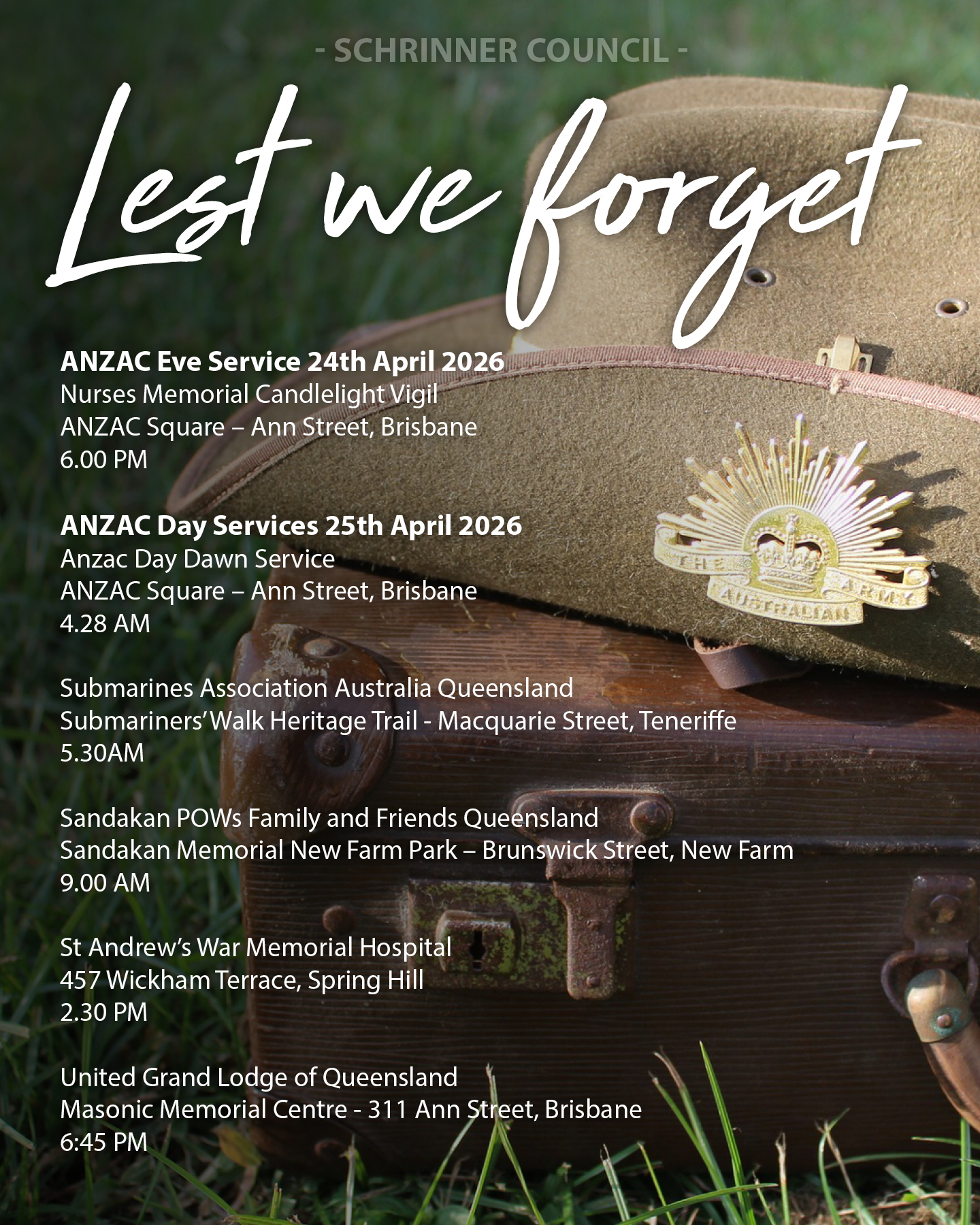 ANZAC Brisbane 2026